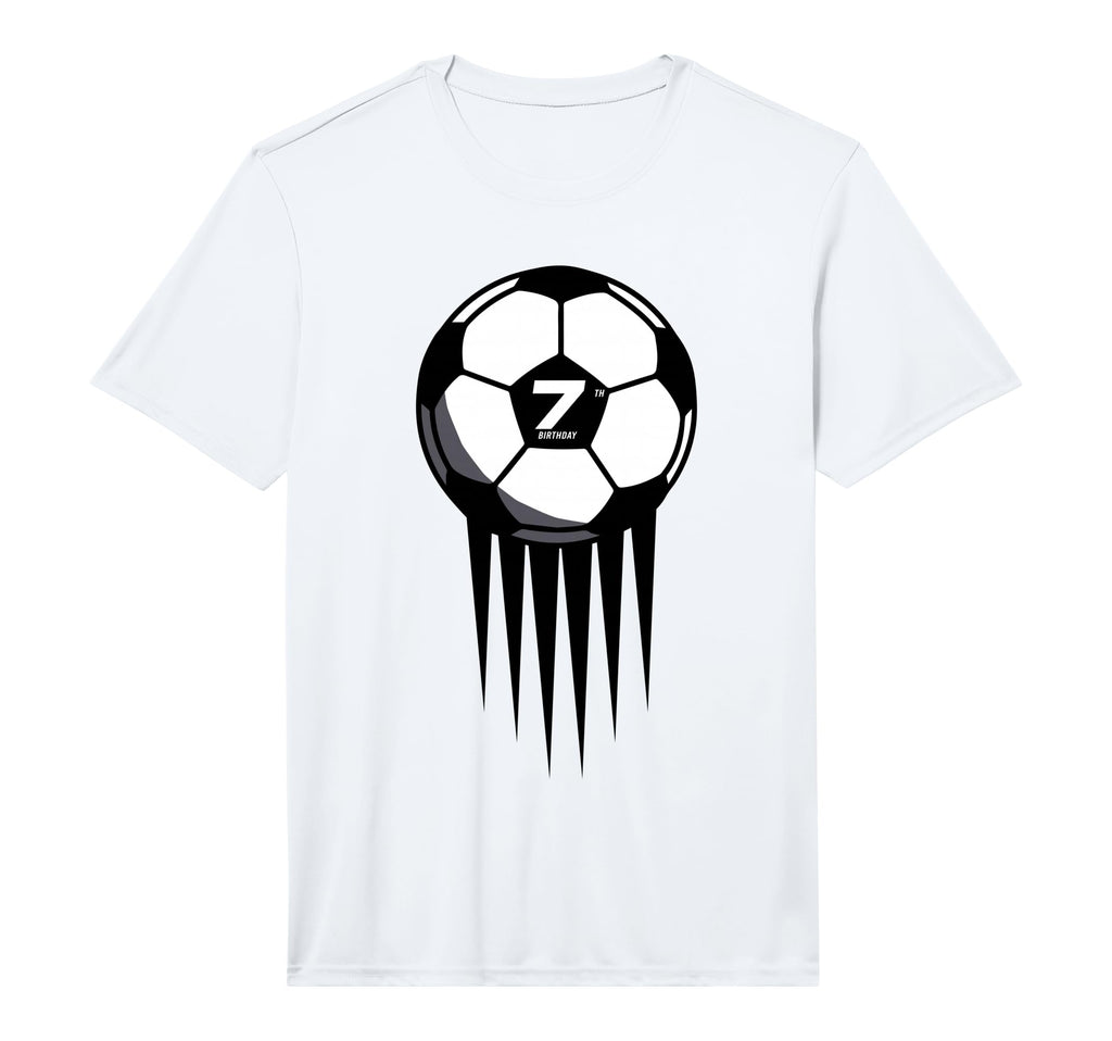 7Th Birthday Soccer 7 Years Old T-Shirt - Aesthetic Graphic for Adults