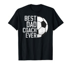 Best Dad Coach Ever Soccer Coach Soccer T-Shirt - Graphic Print Unisex