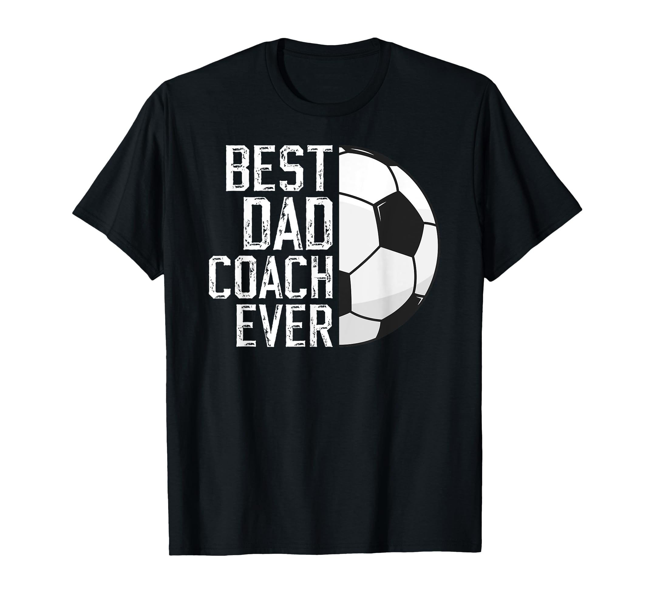 Best Dad Coach Ever Soccer Coach Soccer T-Shirt - Graphic Print Unisex