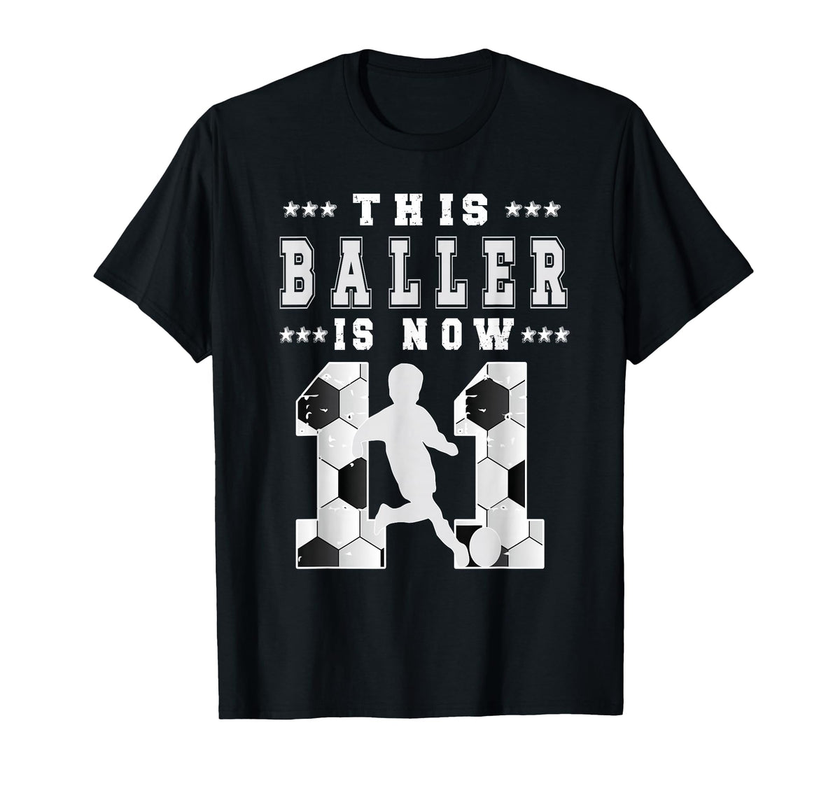 11Th Birthday Soccer Eleven Year Old T-Shirt - Unique Graphic for Adults