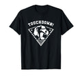 Touchdown Soccer Striker Kicking Goal T-Shirt - Graphic Print for Adults