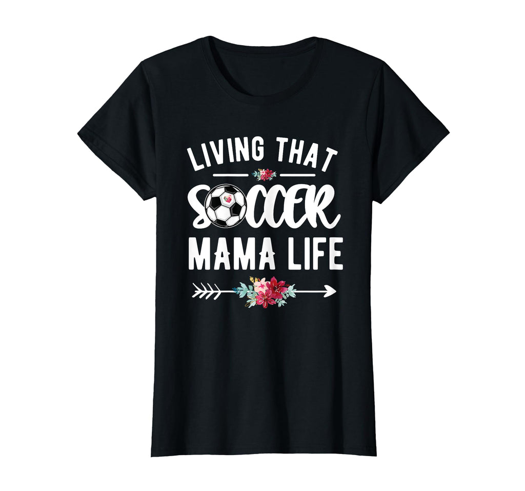Living That Soccer Mama Life Soccer T-Shirt - Aesthetic Graphic Men Women