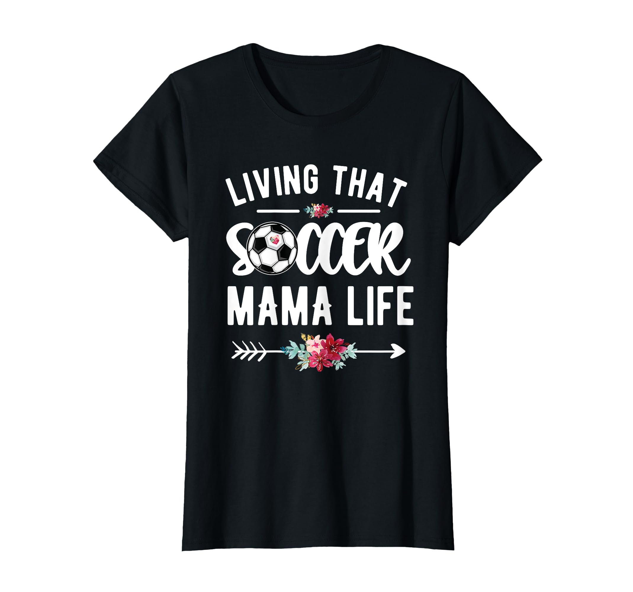 Living That Soccer Mama Life Soccer T-Shirt - Aesthetic Graphic Men Women