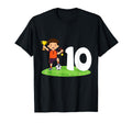 10Th Birthday Soccer 10 Years Old T-Shirt - Casual Everyday Wear Men Women