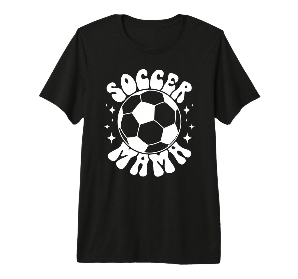 Soccer Mama Groovy Soccer Mom Soccer T-Shirt - Fun Novelty Design Unisex