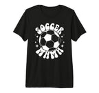 Soccer Mama Groovy Soccer Mom Soccer T-Shirt - Fun Novelty Design Unisex