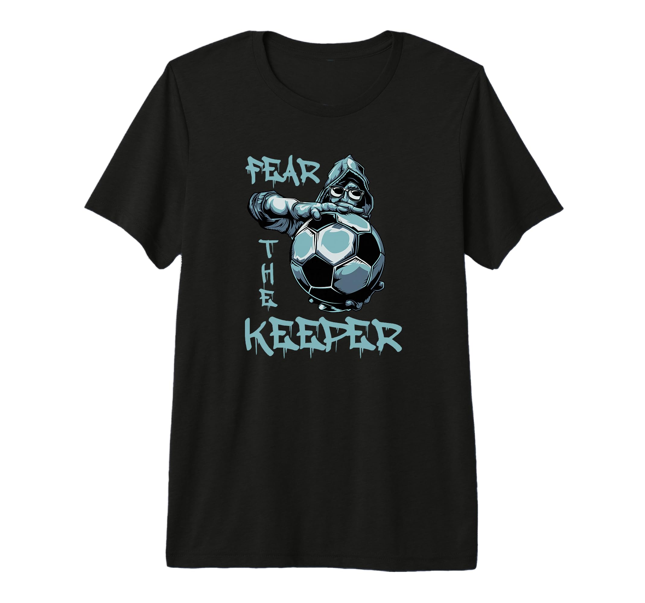 Fear Keeper Football Goalkeeper T-Shirt - Trendy Graphic for Adults