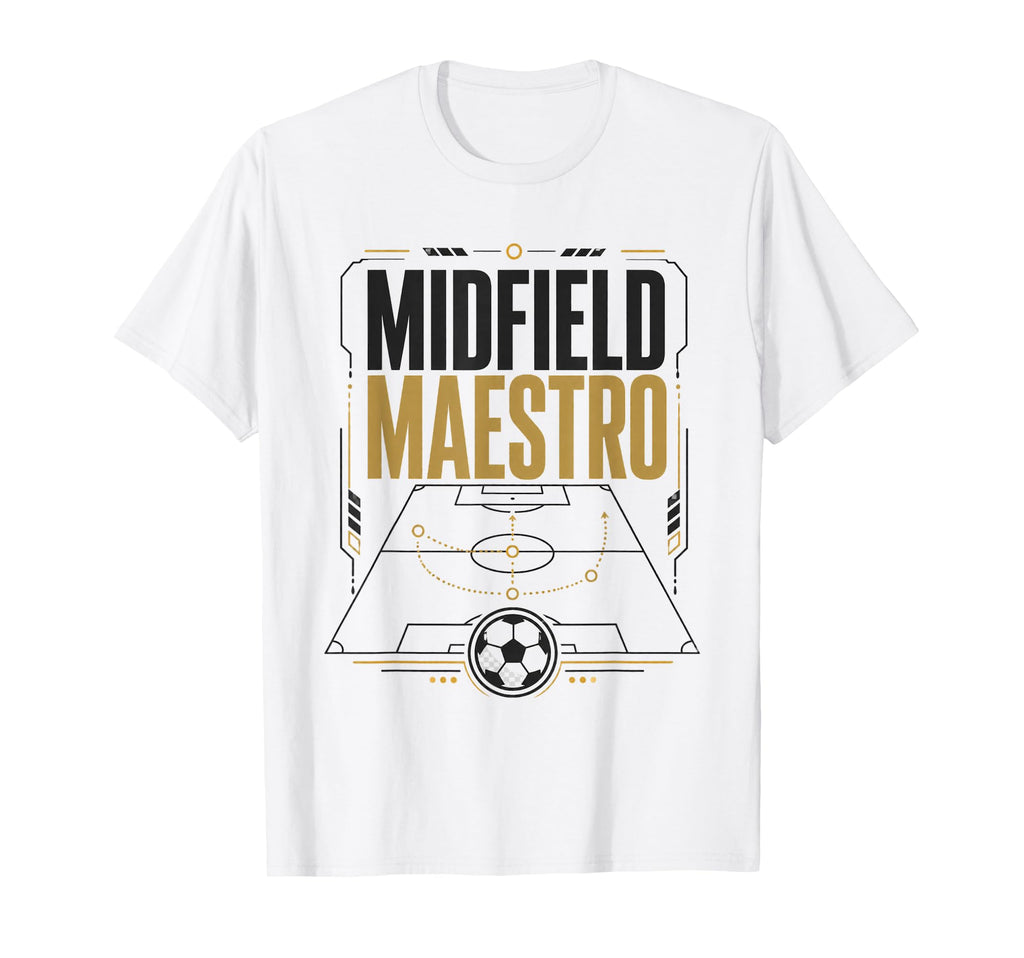 Football Collection Soccer Midfield T-Shirt - Casual Everyday Wear Unisex