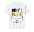 Football Collection Soccer Midfield T-Shirt - Casual Everyday Wear Unisex