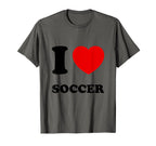 I Love Heart Soccer F Tbol Futbol T-Shirt - Streetwear Style Men Women