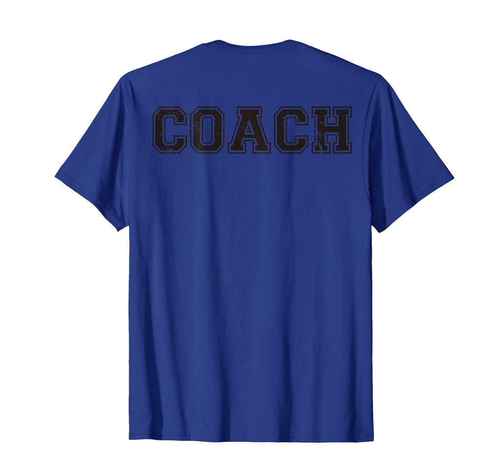 Coach Back Softball Gift Coaching T-Shirt - Casual Everyday Wear Men Women