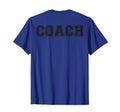 Coach Back Softball Gift Coaching T-Shirt - Casual Everyday Wear Men Women