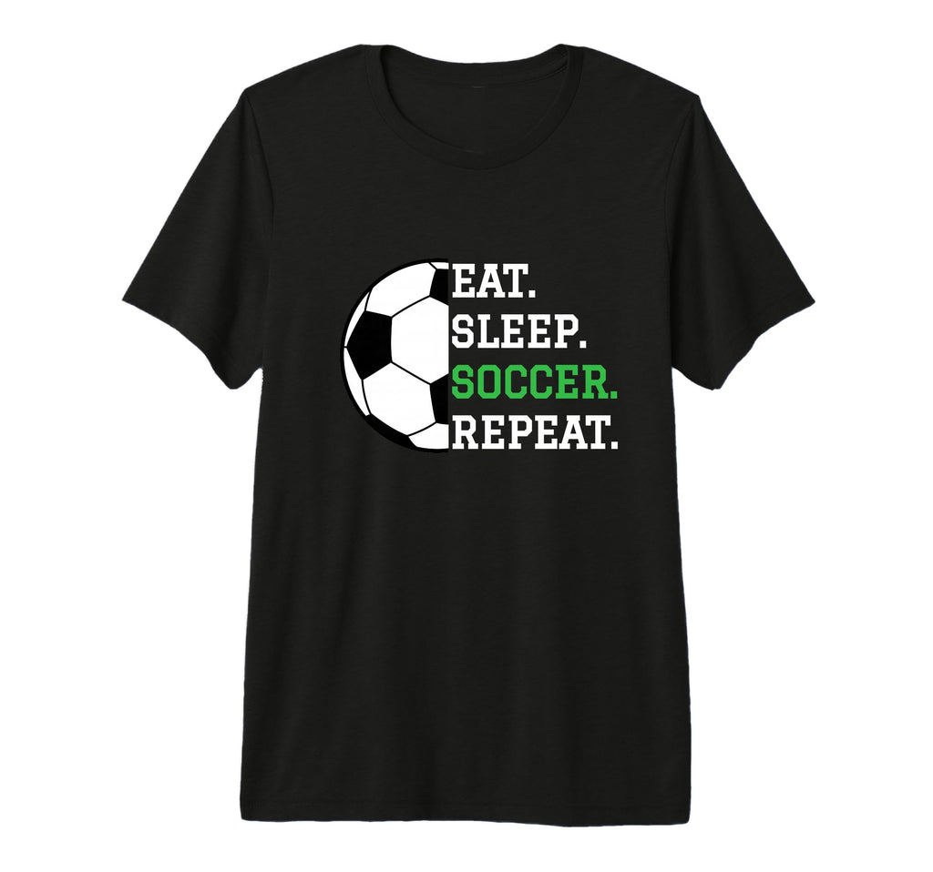 Soccer Player Soccer Lover Eat Sleep T-Shirt - Graphic Print Men Women