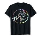 Soccer Mom Tie Dye Heart Soccer Ball T-Shirt - Graphic Print for Adults