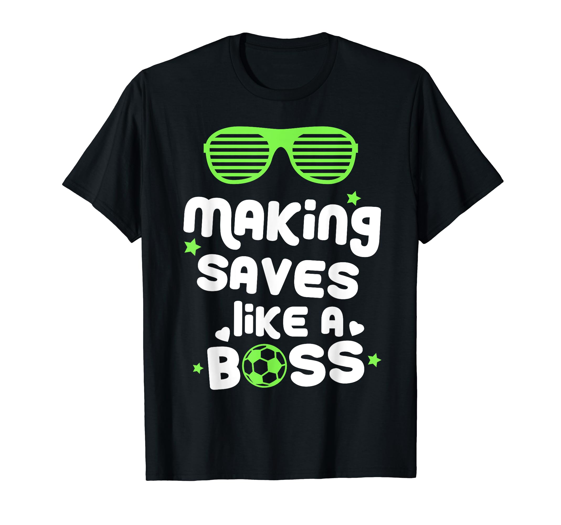 Soccer Goalkeeper Teen Like Boss T-Shirt - Fun Novelty Design for Adults