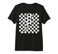 Lightning Bolt Checkered Aesthetic Racing T-Shirt - Unique Graphic Unisex