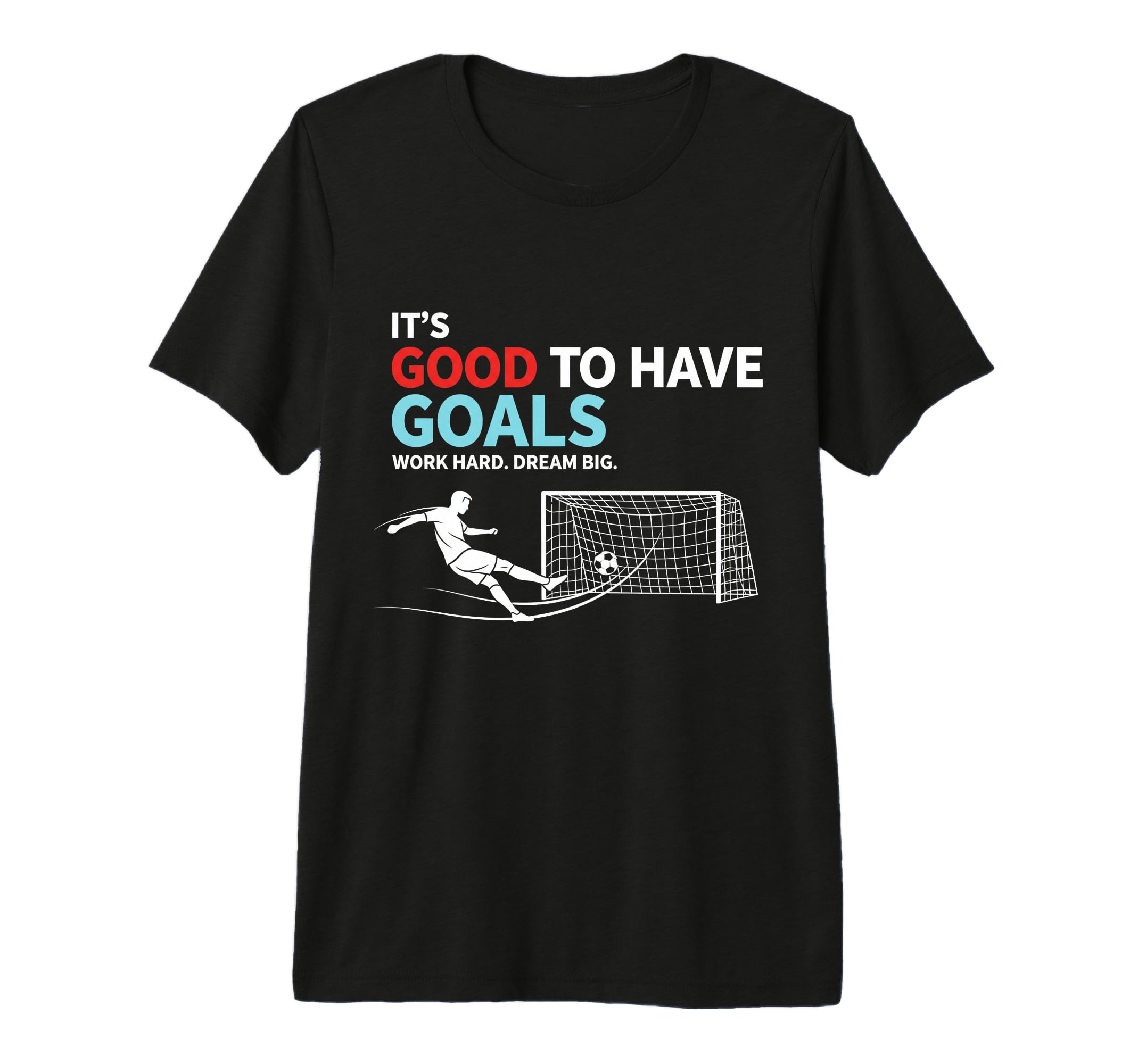 Soccer Its Good To Have Goals Tri Blend T-Shirt - Custom Art Print Unisex