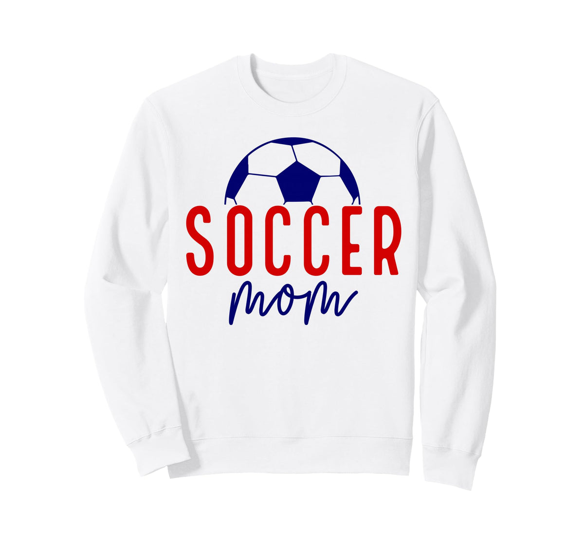 Soccer Mom Mama Soccer Mother Mommy Sweatshirt - Graphic Print for Adults