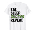 Eat Sleep Soccer Repeat T-Shirt - Graphic Print Men Women
