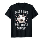 Just Soccer Love Sports Soccer Player T-Shirt - Graphic Print for Adults