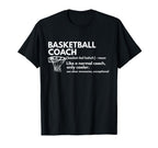 Funny Basketball Coach T-Shirt - Casual Everyday Wear for Adults