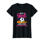 Just Who Loves Cats And Soccer Cat T-Shirt - Aesthetic Graphic for Adults