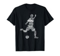 Soccer Player Typography Words Text T-Shirt - Streetwear Style Unisex