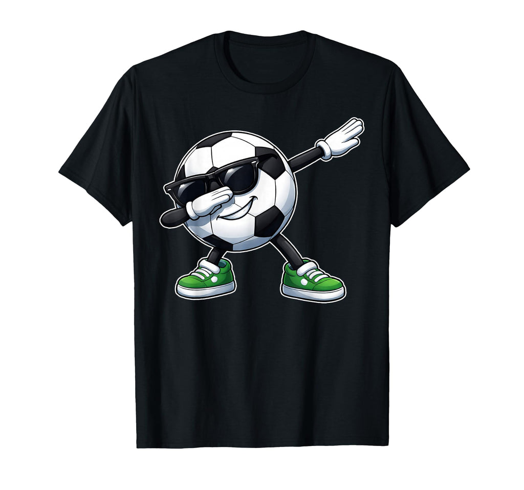 Dabbing Soccer Ball Football Funny T-Shirt - Unique Graphic for Adults
