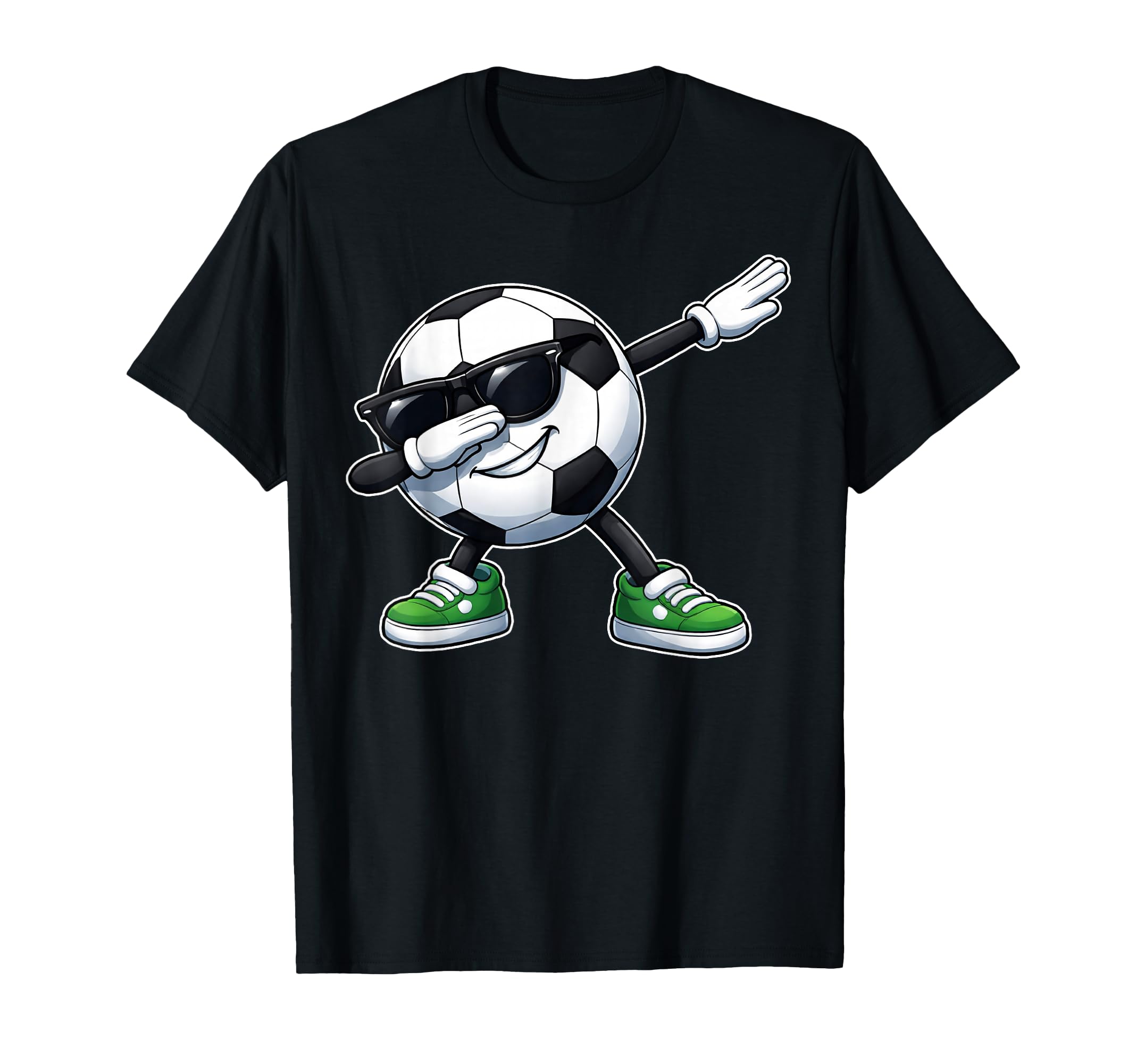 Dabbing Soccer Ball Football Funny T-Shirt - Unique Graphic for Adults