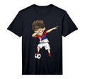 Dabbing Soccer Serbia Serbian T-Shirt - Aesthetic Graphic Men Women