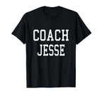 Coach Jesse Custom Football T-Shirt - Casual Everyday Wear for Adults