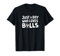 Just Who Loves Balls Soccer Player T-Shirt - Casual Everyday Wear Unisex