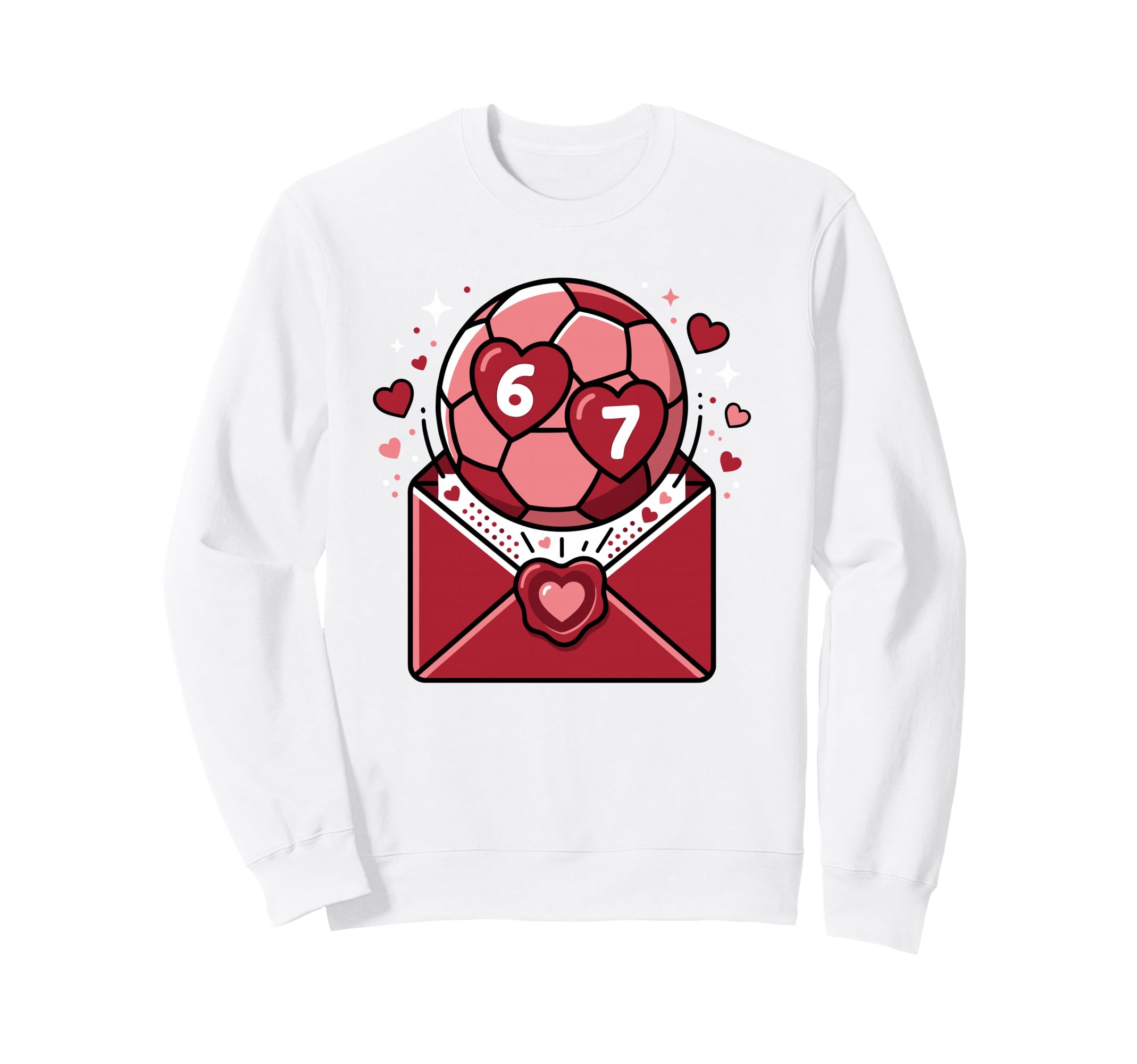 Valentine Soccer Game Love Sweatshirt - Custom Art Print for Adults