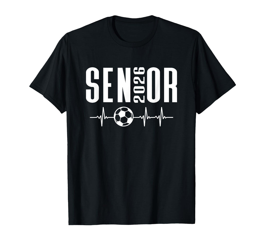 Class 2026 Senior Soccer Player T-Shirt - Fun Novelty Design Men Women