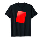 Red Card Soccer Football Futbal Serious T-Shirt - Graphic Print for Adults
