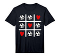 Valentine Soccer Love Heart Player Mom T-Shirt - Streetwear Style Unisex