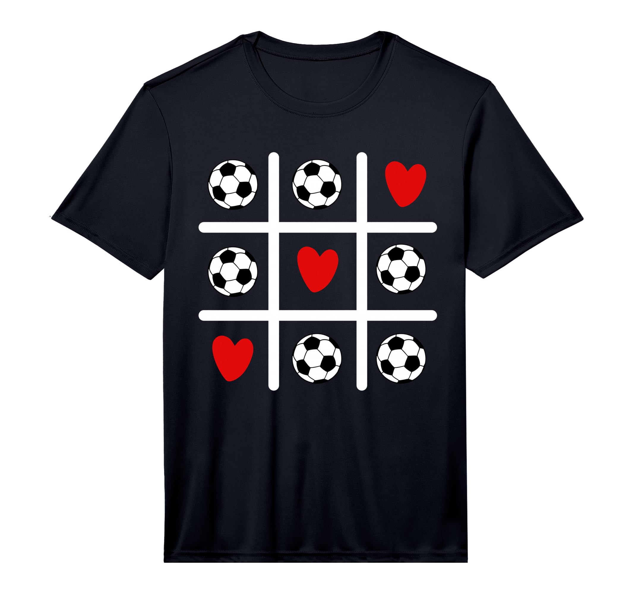 Valentine Soccer Love Heart Player Mom T-Shirt - Streetwear Style Unisex