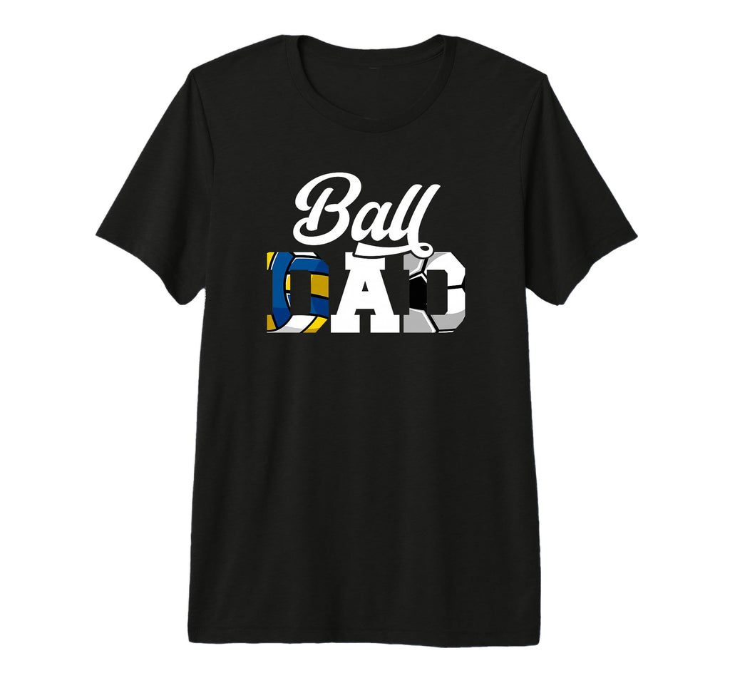 Mens Ball Dad Volleyball Soccer Dad T-Shirt - Trendy Graphic Unisex