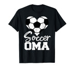 Soccer Oma Heart Funny Heartfelt T-Shirt - Streetwear Style for Adults