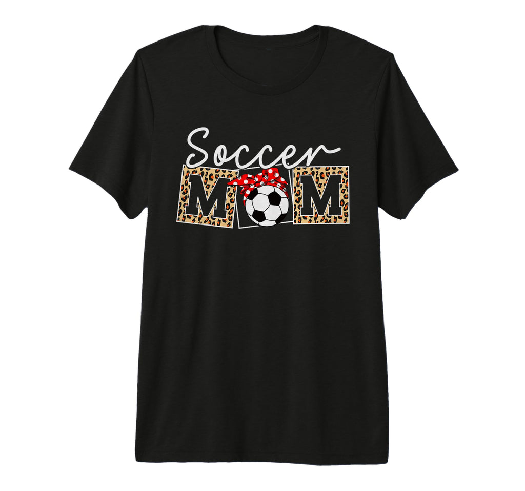Leopard Soccer Mom Life Game Day T-Shirt - Aesthetic Graphic for Adults