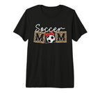 Leopard Soccer Mom Life Game Day T-Shirt - Aesthetic Graphic for Adults