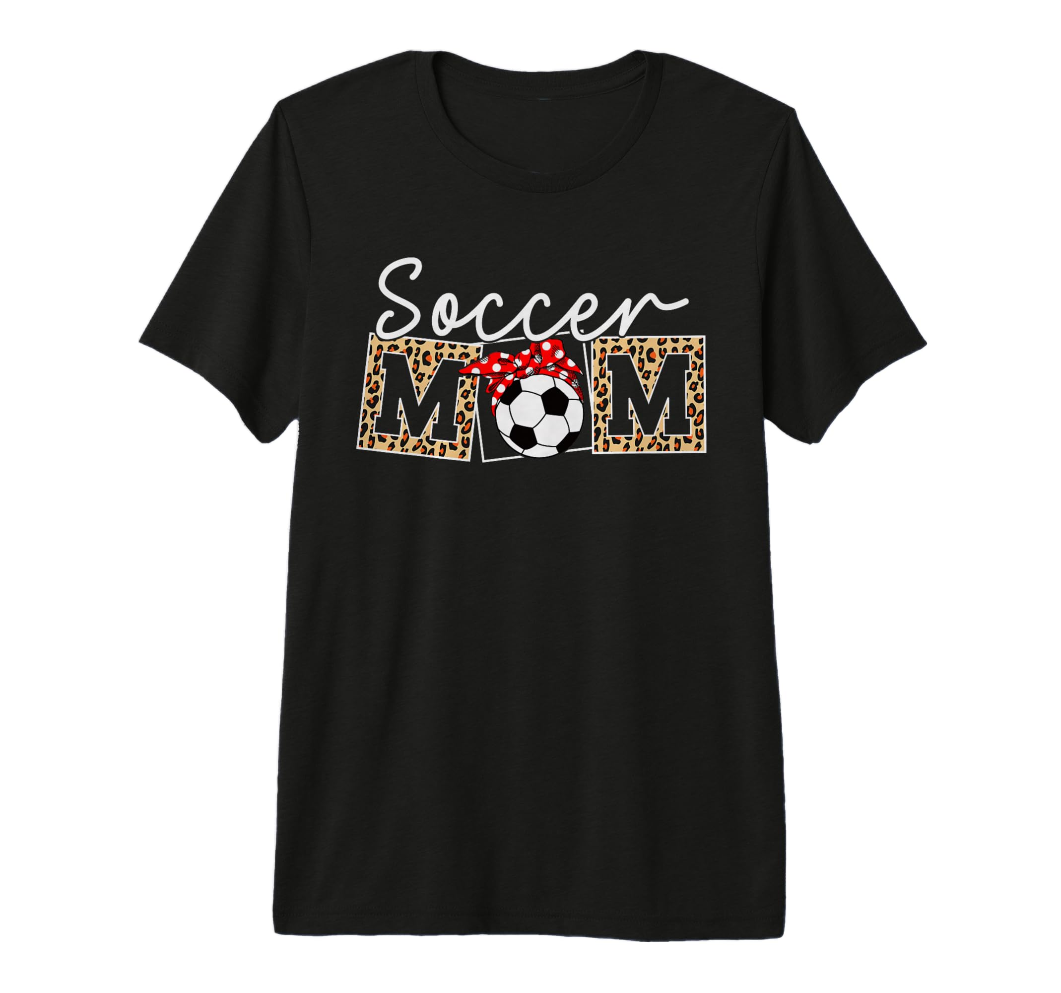Leopard Soccer Mom Life Game Day T-Shirt - Aesthetic Graphic for Adults