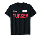 Turkey Outline Soccer T-Shirt | Soccer Lover Gift