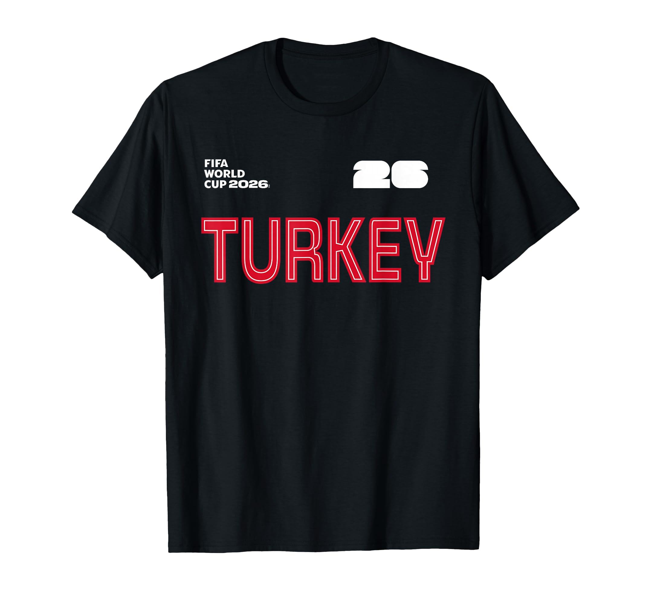 Turkey Outline Soccer T-Shirt | Soccer Lover Gift