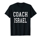 Coach Israel Custom Football Soccer T-Shirt - Minimalist Print for Adults
