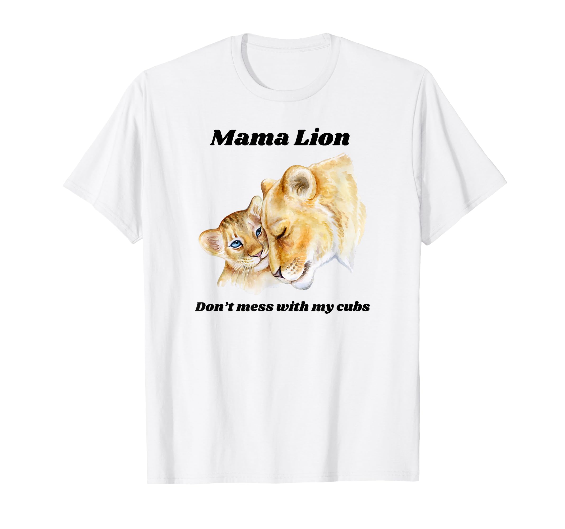 Mama Lioness Tiger Cougar Big Cat T-Shirt - Aesthetic Graphic for Adults
