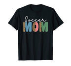 Soccer Mom Leopard Funny Soccer Mom Mama T-Shirt - Custom Art Print Unisex