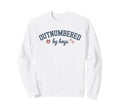 Outnumbered Mom Football Mom Goose Sweatshirt - Unique Graphic Unisex
