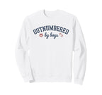 Outnumbered Mom Football Mom Goose Sweatshirt - Unique Graphic Unisex