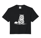 Soccer Cat Playing Ball Funny Kitten Sweatshirt - Aesthetic Graphic Unisex